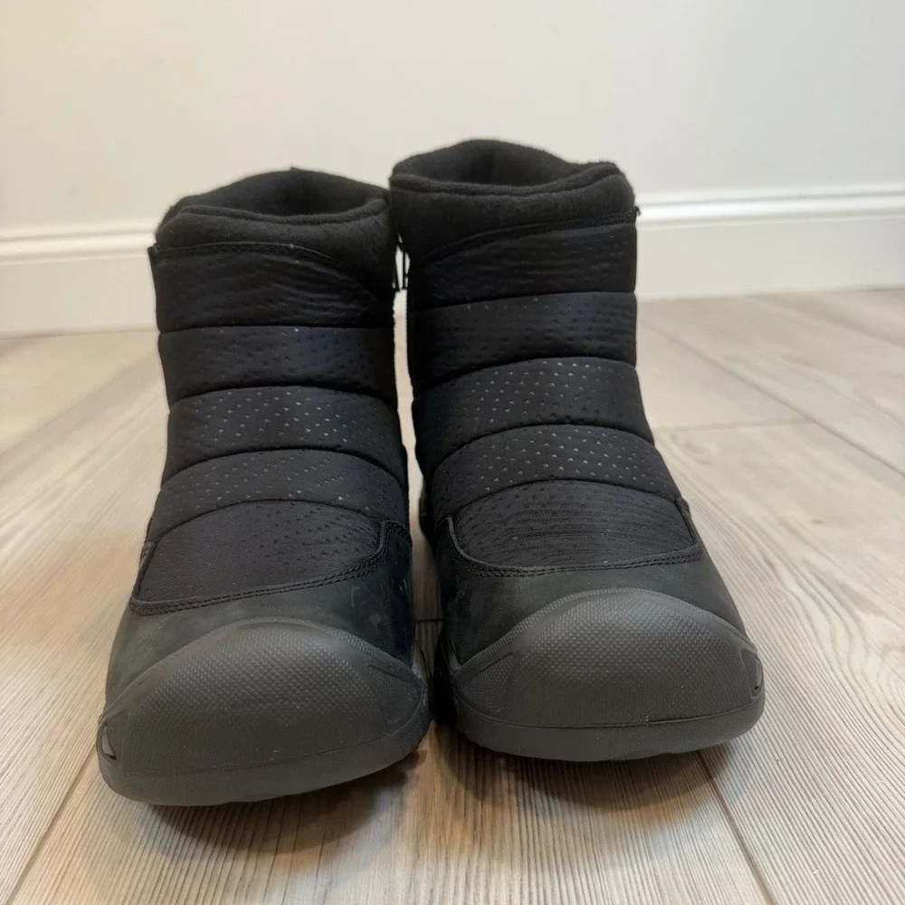 KEEN Hoodoo III Low Zip Waterproof Winter Boots Black Magnet 1017732 NEW 7 READ